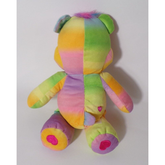 Care Bears Togetherness Bear Rainbow Heart Plush Bear 2021 12" EUC - Picture 2 of 3